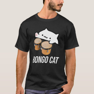bongo cat meme tshirt with a cute bongo cat