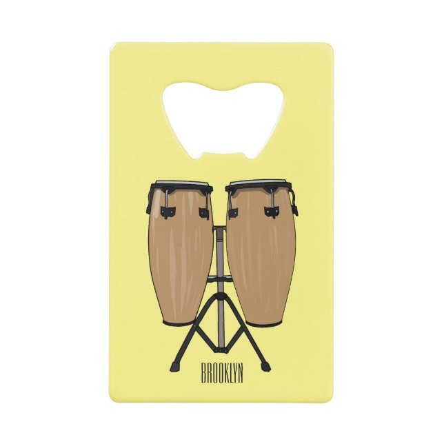 Bongo drum cartoon illustration  (Front)