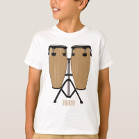 Bongo drum cartoon illustration
