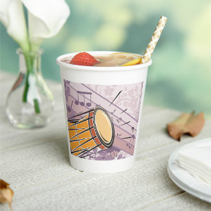 Bongo Drum Music Paper Cups