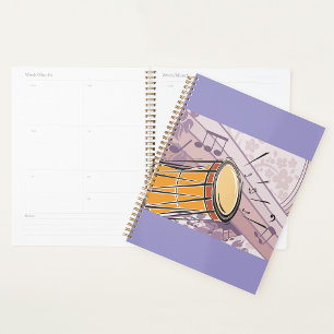 Bongo Drum Music Spiral Planner