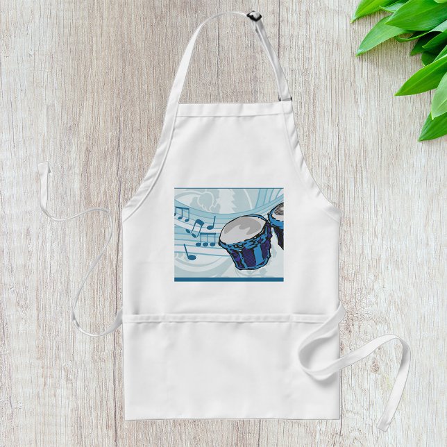 Bongo Drums and Music Notes Standard Apron (Creator Uploaded)