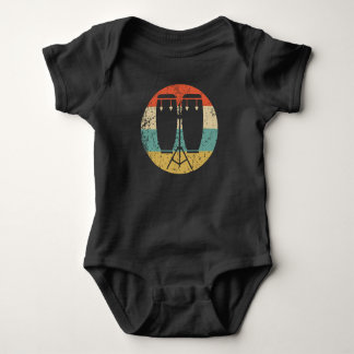 Bongo Drums Retro Music Musician Musical Instrumen Baby Bodysuit