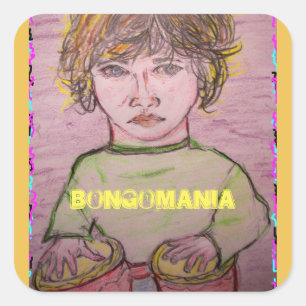 bongomania square sticker