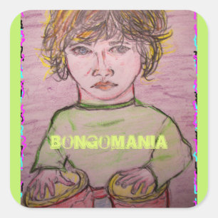 bongomania square sticker