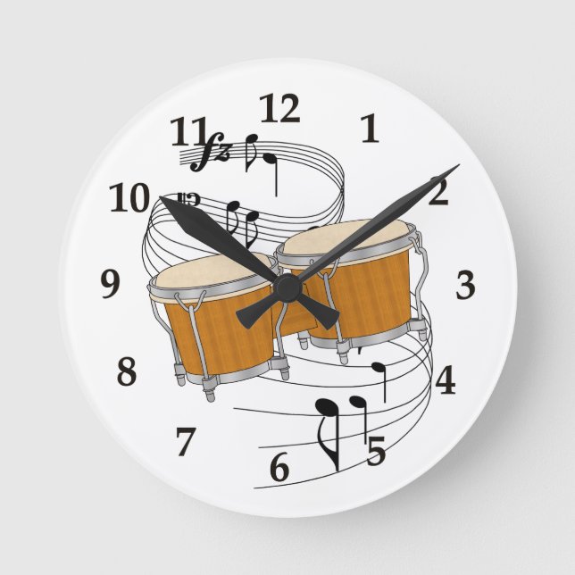 Bongos Wall Clock (Front)