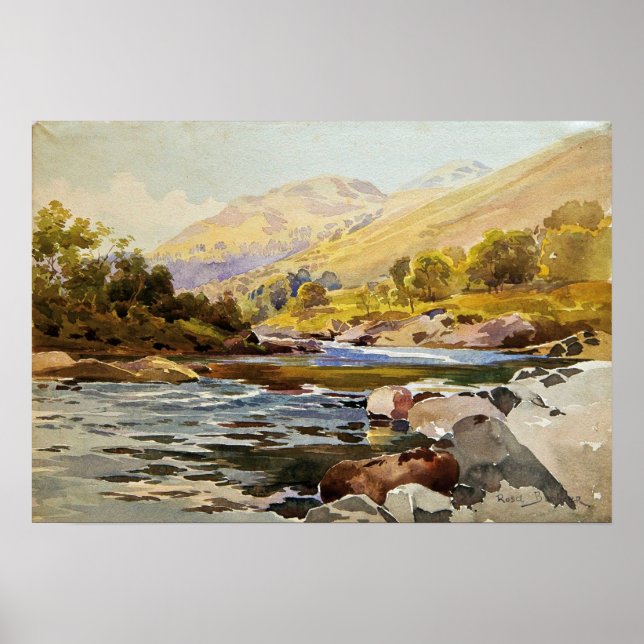 Bonheur - River Landscape Poster (Front)