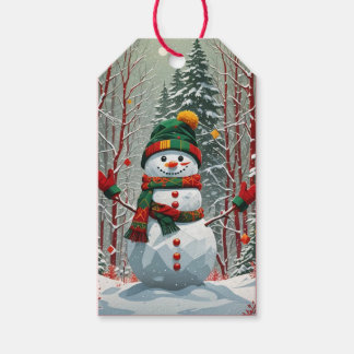 Bonhomme de neige gift tags