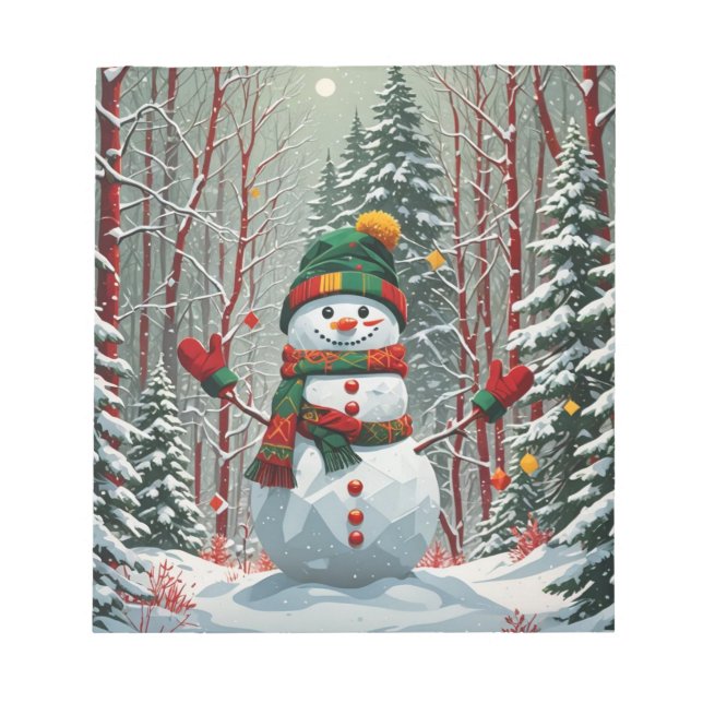 Bonhomme de neige notepad (Front)