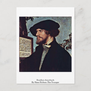 Boniface Amerbach By Hans Holbein The Younger Postcard