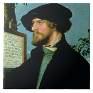 Bonifacius Amerbach, 1519 (oil on pinewood) Tile