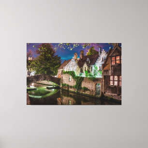 Bonifacius Bridge in Bruges Canvas Print