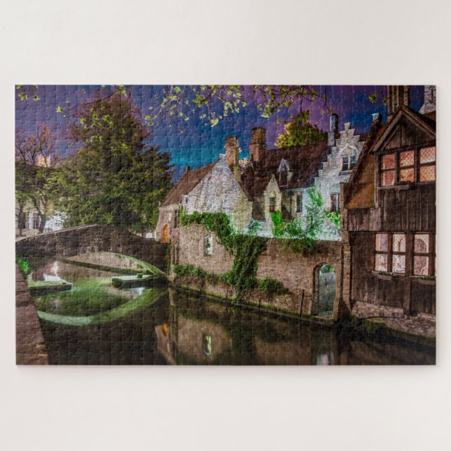 Bonifacius Bridge in Bruges Jigsaw Puzzle (Horizontal)