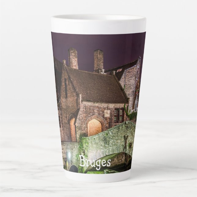 Bonifacius Bridge in Bruges Latte Mug (Front)