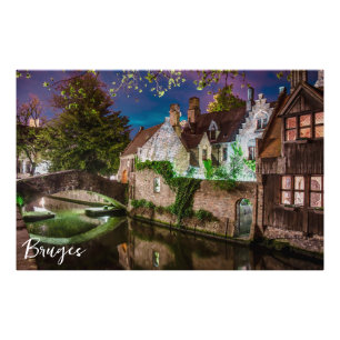 Bonifacius Bridge in Bruges Photo Print