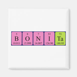 Bonita periodic table name magnet