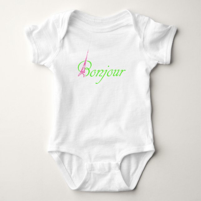 Bonjour Baby Bodysuit (Front)