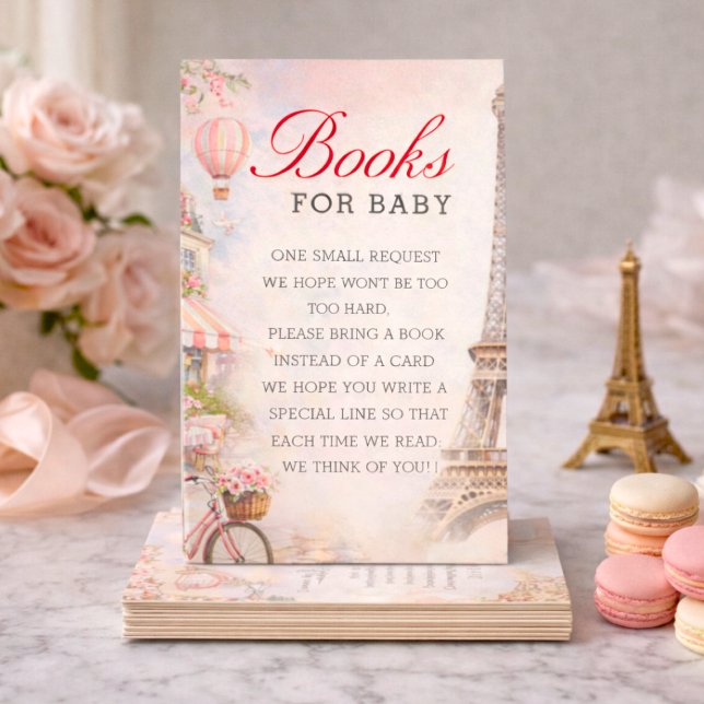Bonjour Bébé Baby Shower Books for baby Insert (Creator Uploaded)