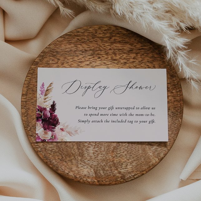 Bonjour Bébé Display Shower Enclosure Card (Creator Uploaded)