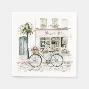 Bonjour Bebe French Baby Shower Napkin