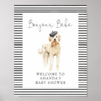 Bonjour Bebe French Doodle Welcome Baby Shower