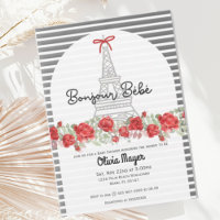 Bonjour Bebe French Paris Elegant Baby Shower