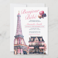 Bonjour Bebe French Parisian Cafe Baby Shower