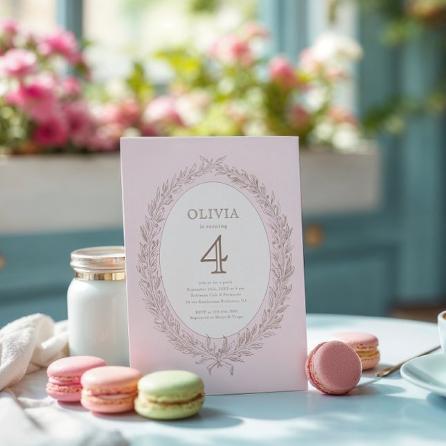 Bonjour Bebe French Patisserie Birthday Party Invitation (Creator Uploaded)