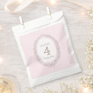 Bonjour Bebe French Patisserie Birthday Party Pink Favour Bags