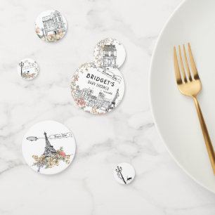 Bonjour Bebe Gender Neutral Baby Shower Balloon Confetti
