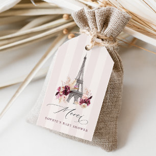 Bonjour Bébé Paris Baby Shower Favour Gift Tags