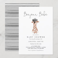 Bonjour Bebe Paris French Giraffe Baby Shower