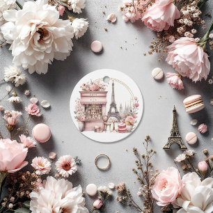 Bonjour Bébé Parisian Café Baby Shower Favour Tags