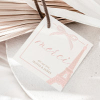 Bonjour Bébé Pink Paris Eiffel Baby Shower