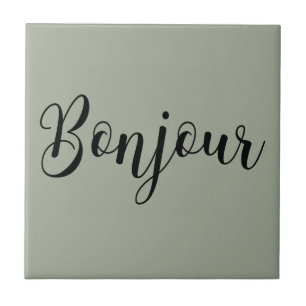 Bonjour-blackText Tile