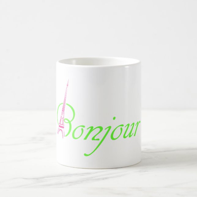 Bonjour Coffee Mug (Center)