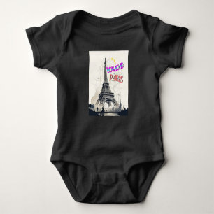 Bonjour Colourful Paris Baby Bodysuit
