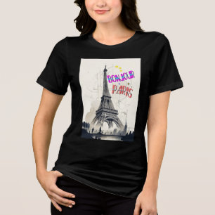Bonjour Colourful Paris Tri-Blend Shirt