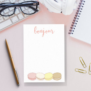 Bonjour French Macarons Pastel Post-it Notes