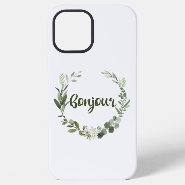 Bonjour Hello French iPhone Case (Back)