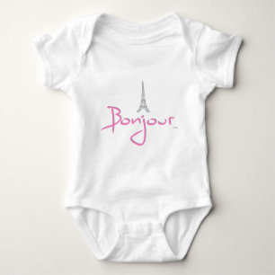 Bonjour (Hello) Paris Baby Bodysuit