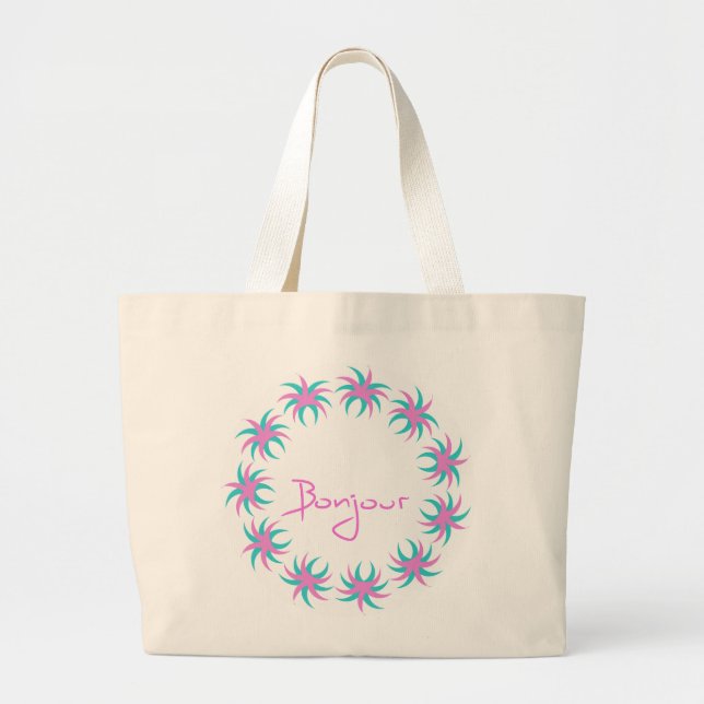 Bonjour (Hello) tote bag (Front)