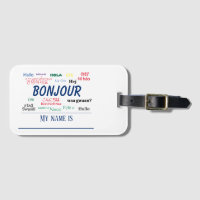 Bonjour Hello World Travel Languages Colourful Nam