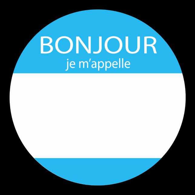 Bonjour je m'appelle French hello tag (Creator Uploaded)