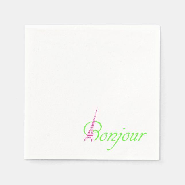 Bonjour Napkin (Front)
