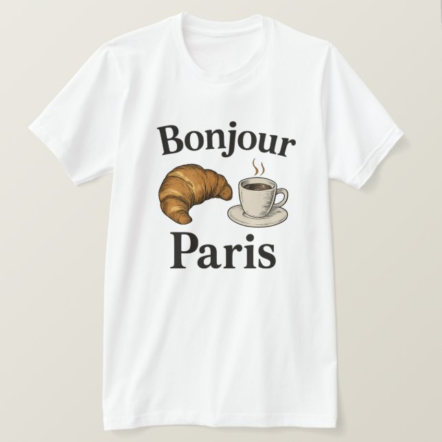 Bonjour Paris T-Shirt (Design Front)