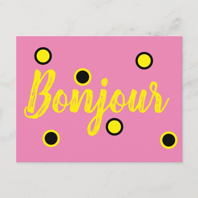 Bonjour Postcard (Front)