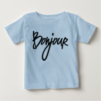 Bonjour Script (Black) for Lovers of France