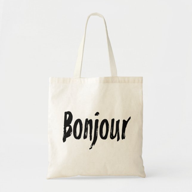 Bonjour Tote Bag (Front)