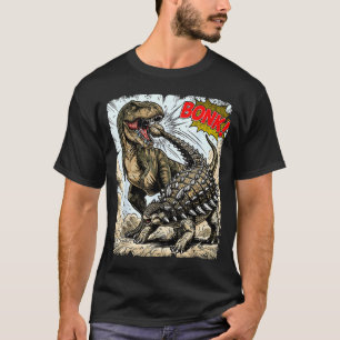 Bonk dinosaur funny prehistoric ankylosaurus dino T-Shirt